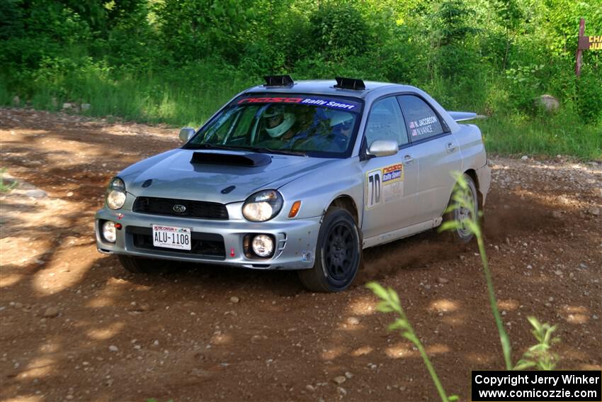 Noah Jacobson / Nathan Vance Subaru WRX on SS5, Chainsaw Junksin.