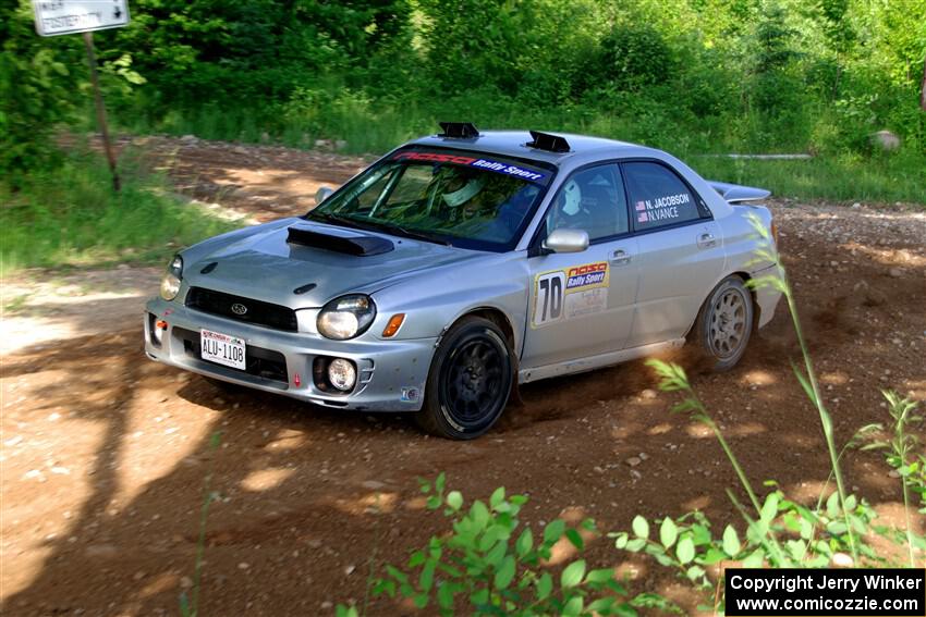 Noah Jacobson / Nathan Vance Subaru WRX on SS5, Chainsaw Junksin.