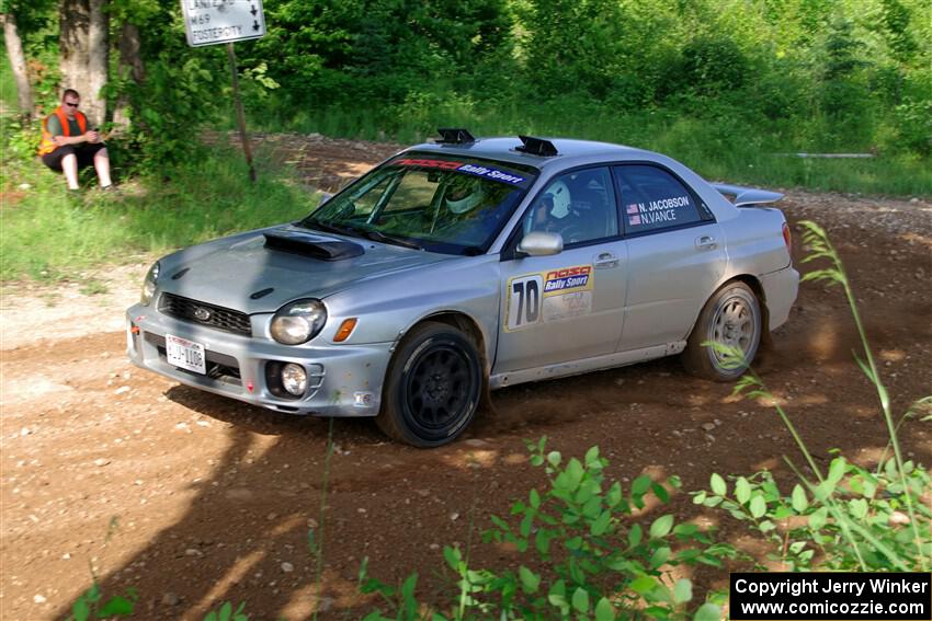 Noah Jacobson / Nathan Vance Subaru WRX on SS5, Chainsaw Junksin.