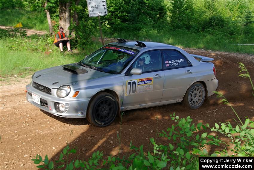 Noah Jacobson / Nathan Vance Subaru WRX on SS5, Chainsaw Junksin.