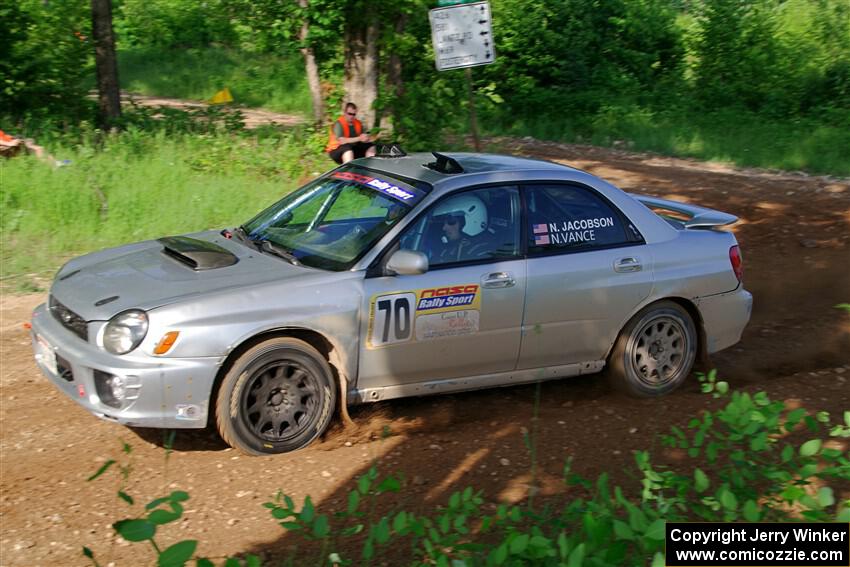 Noah Jacobson / Nathan Vance Subaru WRX on SS5, Chainsaw Junksin.