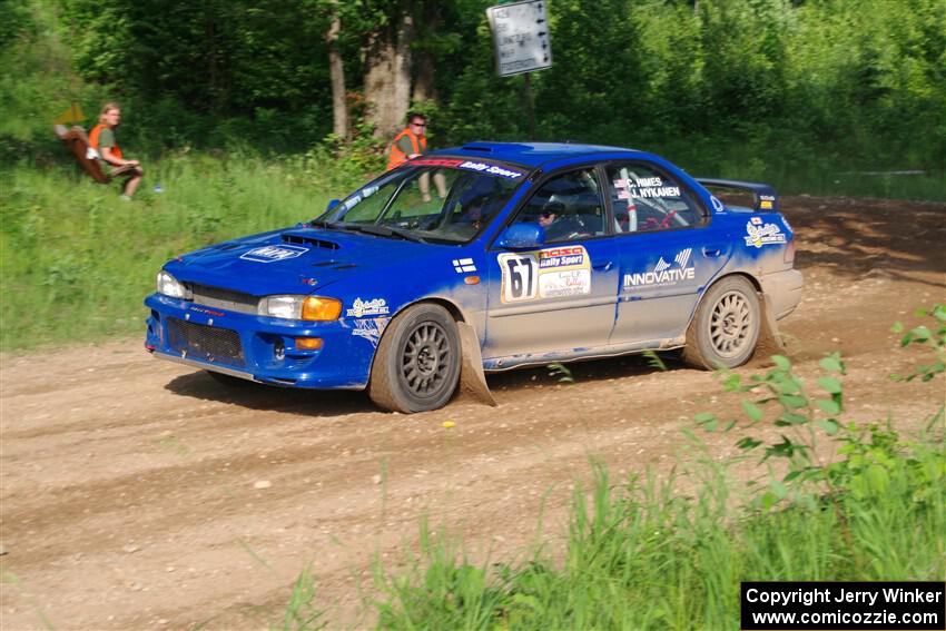 Connor Himes / Elliot Prusi Subaru Impreza on SS5, Chainsaw Junksin.