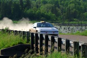 The '0' car, a Mitsubishi Eclipse GSX on SS6, Camp 3 South.