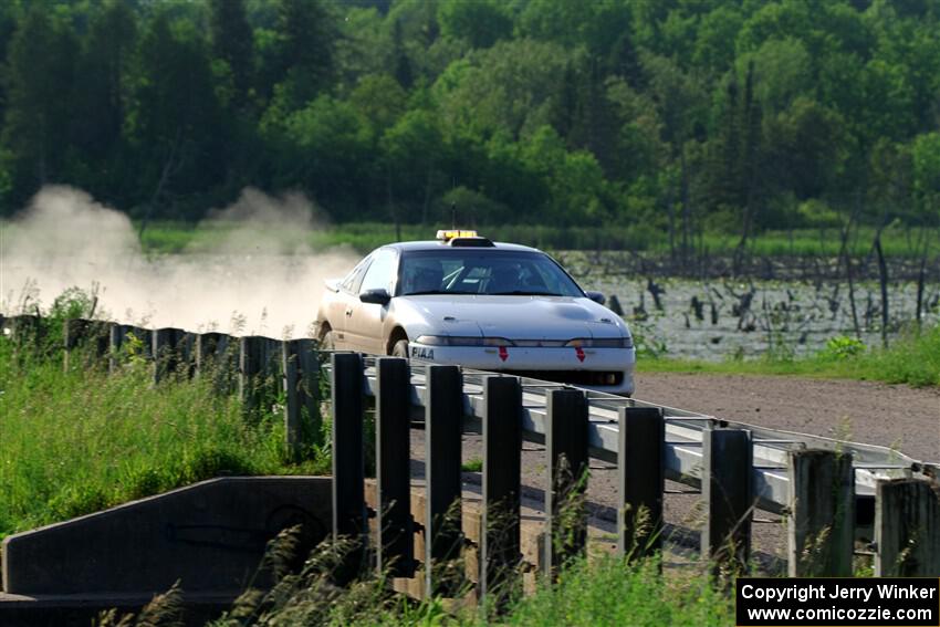 The '0' car, a Mitsubishi Eclipse GSX on SS6, Camp 3 South.