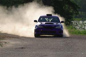 Silas Himes / Rubin Hatfield Subaru WRX STi on SS6, Camp 3 South.