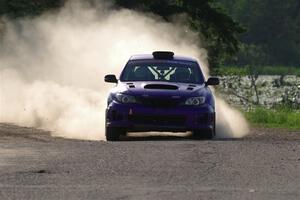 Silas Himes / Rubin Hatfield Subaru WRX STi on SS6, Camp 3 South.