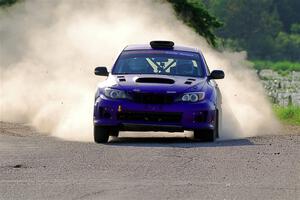 Silas Himes / Rubin Hatfield Subaru WRX STi on SS6, Camp 3 South.