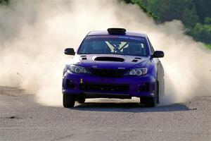 Silas Himes / Rubin Hatfield Subaru WRX STi on SS6, Camp 3 South.