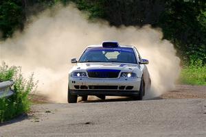 Tim Michel / Alex Ferencz Audi A4 Quattro on SS6, Camp 3 South.