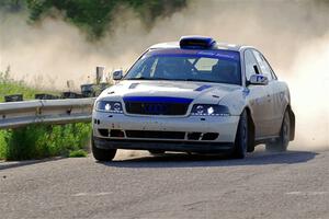 Tim Michel / Alex Ferencz Audi A4 Quattro on SS6, Camp 3 South.