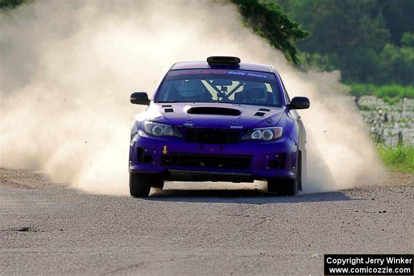 Silas Himes / Rubin Hatfield Subaru WRX STi on SS6, Camp 3 South.