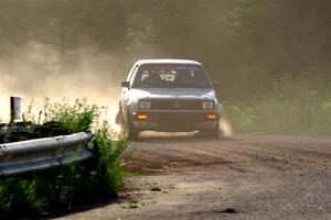 Adam VanDamme / Morgan Engle VW Golf on SS6, Camp 3 South.