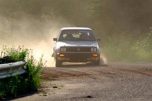 Adam VanDamme / Morgan Engle VW Golf on SS6, Camp 3 South.