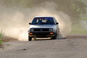 Adam VanDamme / Morgan Engle VW Golf on SS6, Camp 3 South.