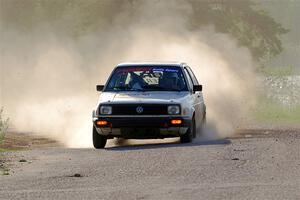 Adam VanDamme / Morgan Engle VW Golf on SS6, Camp 3 South.