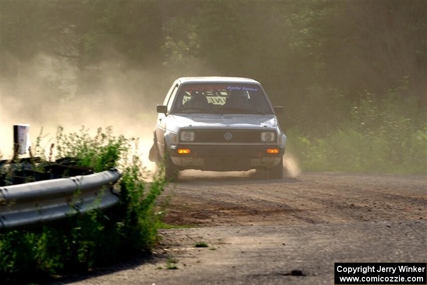 Adam VanDamme / Morgan Engle VW Golf on SS6, Camp 3 South.