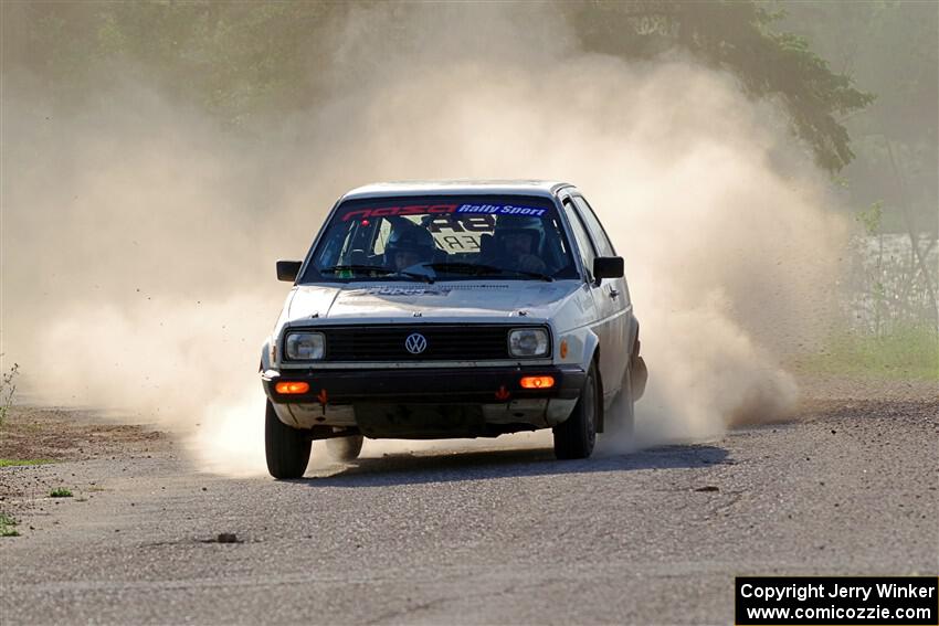Adam VanDamme / Morgan Engle VW Golf on SS6, Camp 3 South.