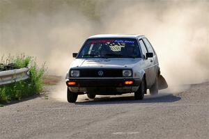 Adam VanDamme / Morgan Engle VW Golf on SS6, Camp 3 South.
