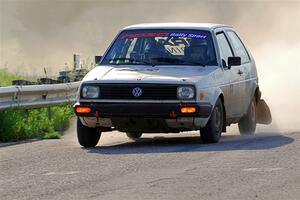 Adam VanDamme / Morgan Engle VW Golf on SS6, Camp 3 South.