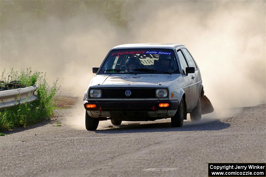 Adam VanDamme / Morgan Engle VW Golf on SS6, Camp 3 South.