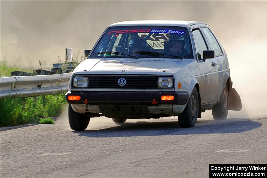 Adam VanDamme / Morgan Engle VW Golf on SS6, Camp 3 South.