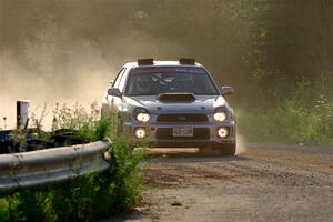 Noah Jacobson / Nathan Vance Subaru WRX on SS6, Camp 3 South.