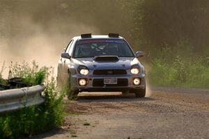 Noah Jacobson / Nathan Vance Subaru WRX on SS6, Camp 3 South.