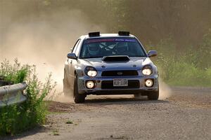 Noah Jacobson / Nathan Vance Subaru WRX on SS6, Camp 3 South.
