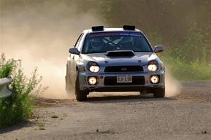 Noah Jacobson / Nathan Vance Subaru WRX on SS6, Camp 3 South.