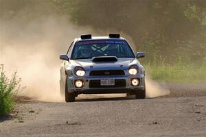 Noah Jacobson / Nathan Vance Subaru WRX on SS6, Camp 3 South.