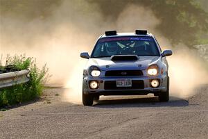 Noah Jacobson / Nathan Vance Subaru WRX on SS6, Camp 3 South.