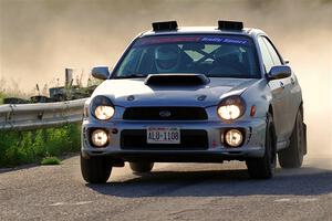 Noah Jacobson / Nathan Vance Subaru WRX on SS6, Camp 3 South.