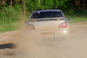 Noah Jacobson / Nathan Vance Subaru WRX on SS6, Camp 3 South.