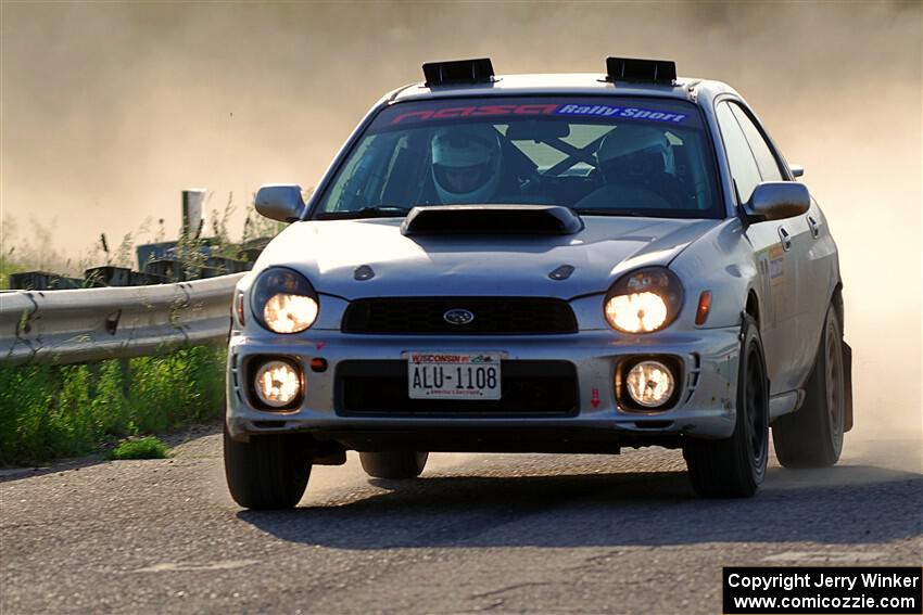 Noah Jacobson / Nathan Vance Subaru WRX on SS6, Camp 3 South.
