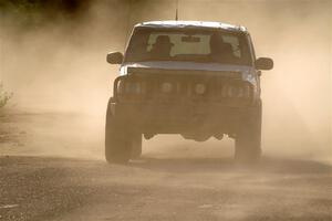 A Jeep Cherokee XJ sweeps SS6, Camp 3 South.
