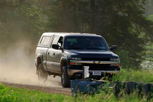 A Chevy Silverado sweeps SS6, Camp 3 South.
