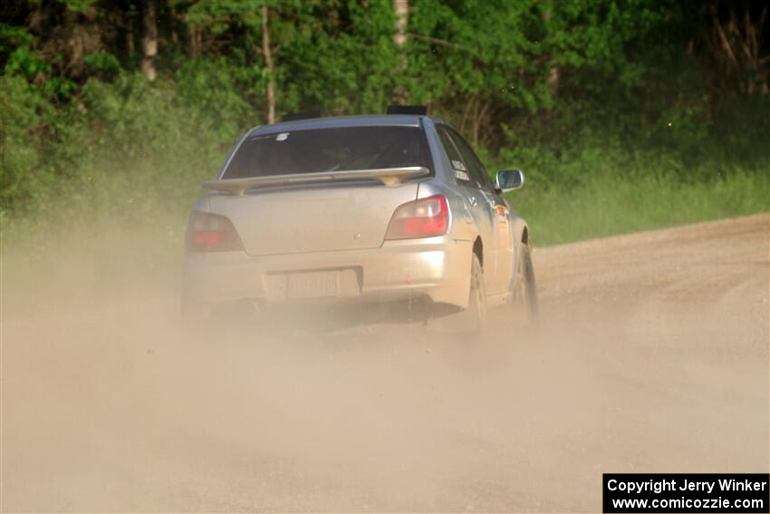 Noah Jacobson / Nathan Vance Subaru WRX on SS6, Camp 3 South.