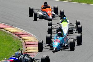 Ayrton Houk's Mygale GR, Ethan Tovo's Mygale FF-E and David Livingston, Jr.'s Spectrum 014H