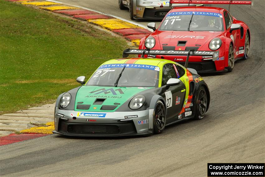 Sebastian Carazo's and Ryan Gates' Porsche GT3 Cups