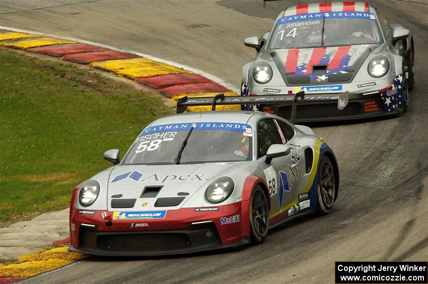 T.J. Fischer's and Erik Johansson's Porsche GT3 Cups