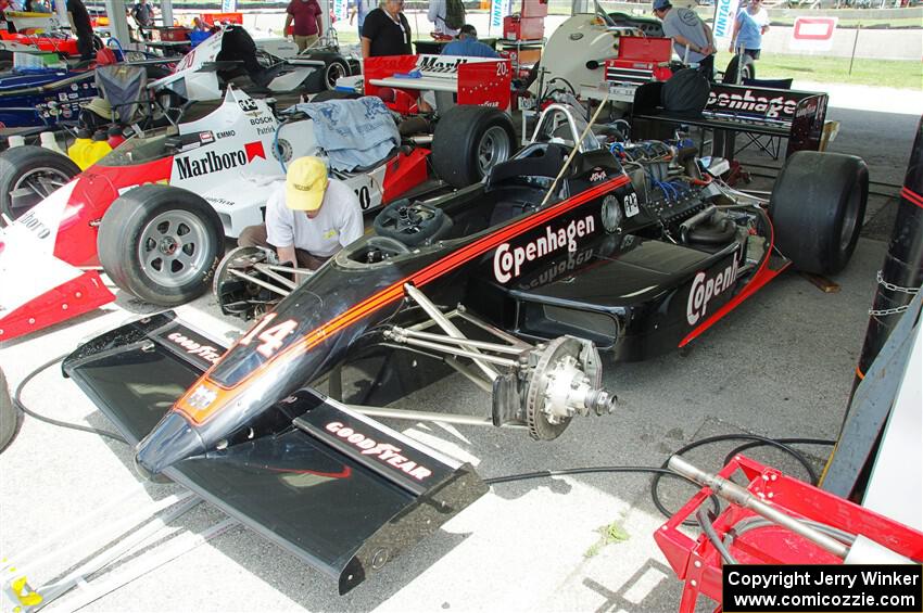 L to R) 1986 March 86C and 1988 Lola T-88/00