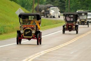 Pat Hanggi's 1909 Buick and John Guehl's 1907 REO