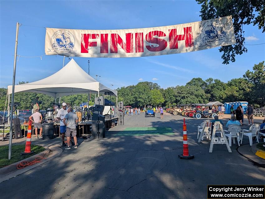 An overall view of the finish at New Brighton's Stockyard Days.
