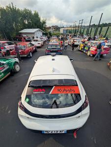 Sean Donnelly / Zach Pfeil Peugeot 208 Rally4 at parc expose at Soo Pass Ranch.