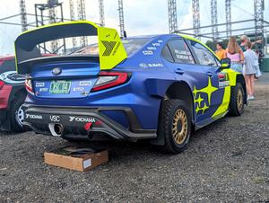 Brandon Semenuk / Keaton Williams Subaru WRX ARA25 at parc expose at Soo Pass Ranch.