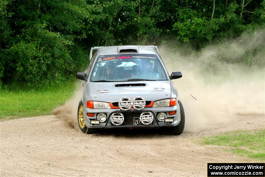 Josh Kemp / Danielle Kemp Subaru Impreza on SS1, Soo Pass I.