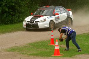 Jason Cook / Maggie Tu Subaru WRX on SS1, Soo Pass I.
