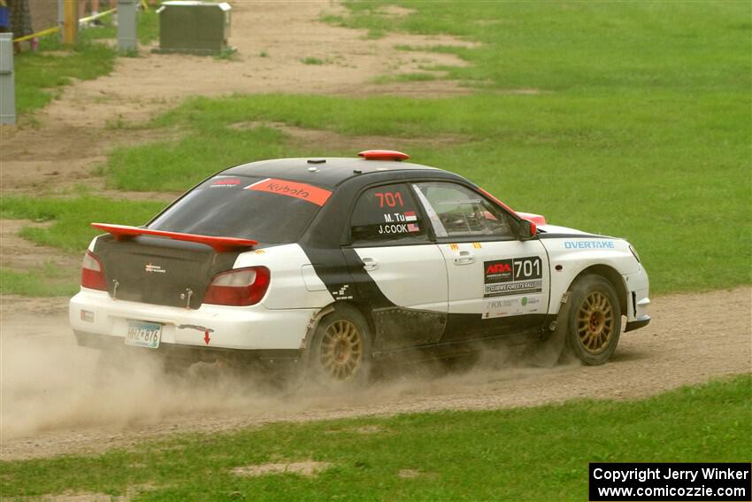 Jason Cook / Maggie Tu Subaru WRX on SS1, Soo Pass I.