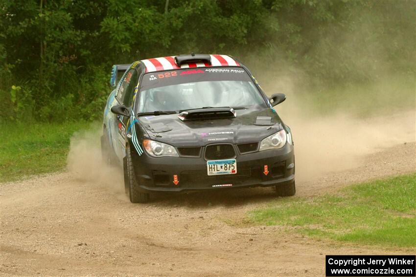 Matt James / Jackie James Subaru Impreza on SS1, Soo Pass I.
