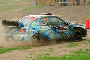 Matt James / Jackie James Subaru Impreza on SS1, Soo Pass I.